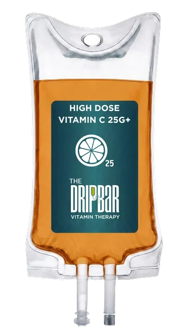The High-Dose Vitamin C IV drip bag at The DRIPBaR Edina