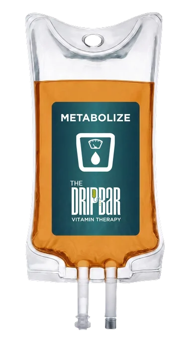 The Metabolize IV drip bag at The DRIPBaR Edina