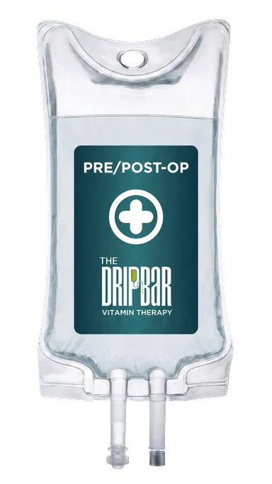 The Pre/Post Op IV drip bag at The DRIPBaR Edina